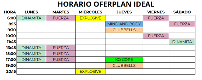 horario