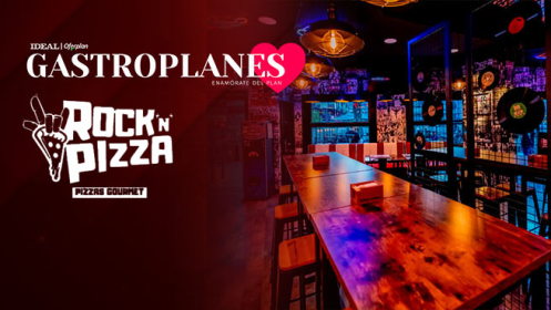 Enamórate del plan: Menú para dos en el restaurante Rock´n´pizza