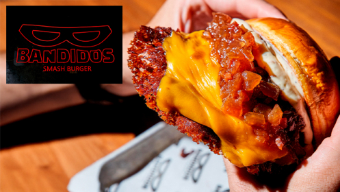 Menú completo Take Away en el restaurante Bandidos Smash Burger.