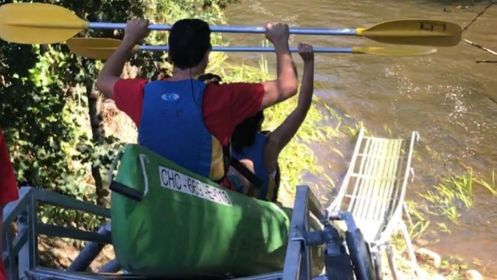 Descenso del Sella en canoa con rampa de lanzamiento
