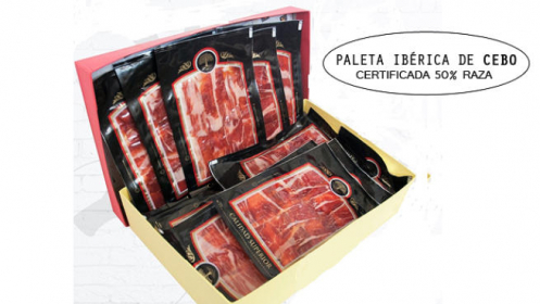 10 sobres de 120 gr paleta ibérica de cebo