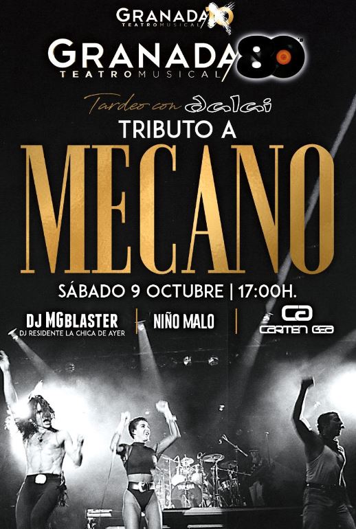 CARTEL TRIBUTO MECANO